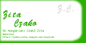 zita czako business card